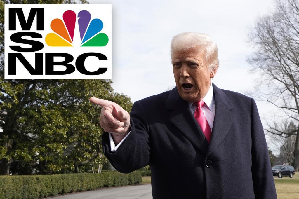 Trump clashes MSNBC as 'threat to democracy' after resolving nbcuniversal lawsuits